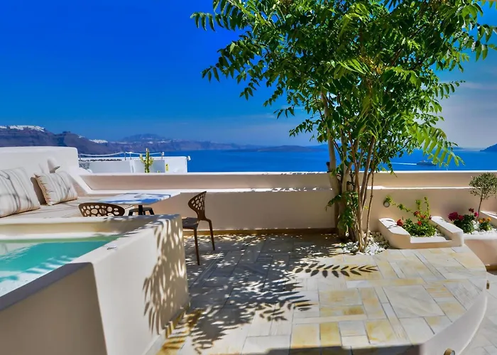 Villa Magnificent Santorini 3 Bedrooms Royal Beautiful Caldera View *